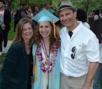 kathi, brent and jessica at jessica's high school graduation 