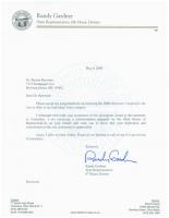 Letter From State Representative 