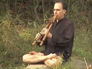 Burton Beerman with double-native-american-flute BurtonBeerman